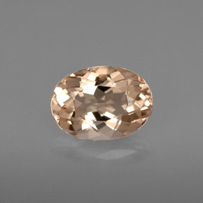 Morganite naturale rosa da 1,40 ct, taglio ovale, VVS