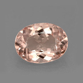 Morganite naturale rosa da 1,94 ct, taglio ovale, VVS