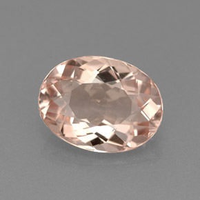 Morganite naturale rosa da 1,61 ct, taglio ovale, VVS