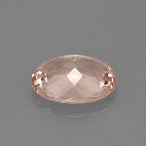 Morganite naturale rosa da 1,61 ct, taglio ovale, VVS