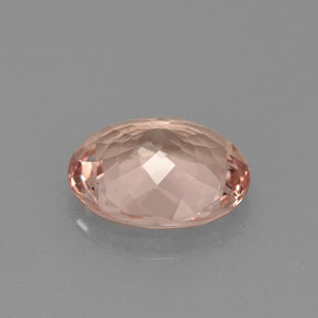 Morganite Rosa chiaro naturale da 1.70 ct, Taglio ovale, VVS-VS