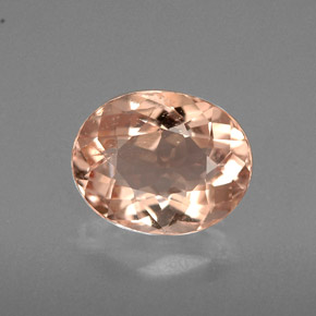 Morganite naturale rosa da 1,51 ct, taglio ovale, VVS-VS