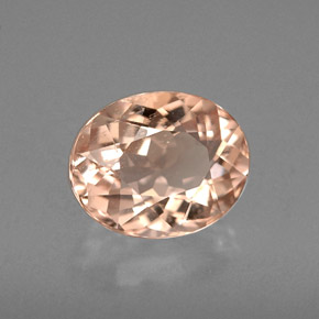 Morganite naturale rosa da 1,51 ct, taglio ovale, VVS-VS