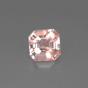 Morganite naturale rosa da 1,28 ct, taglio smeraldo, VVS-VS