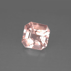 Morganite naturale rosa da 1,28 ct, taglio smeraldo, VVS-VS