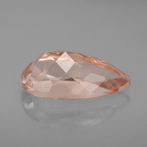 Morganite Color salmone naturale da 3.04 ct, Forma a pera, VVS-VS