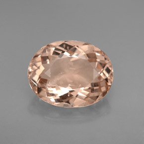 Morganite naturale rosa da 3,40 ct, taglio ovale, VS