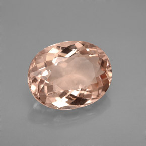 Morganite naturale rosa da 3,40 ct, taglio ovale, VS