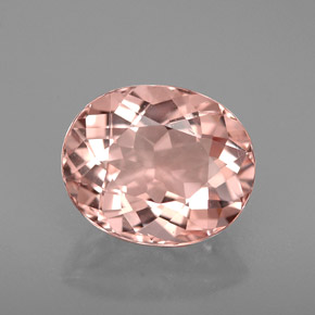 Morganite Color salmone naturale da 2.16 ct, Taglio ovale, VVS