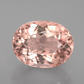 Morganite naturale rosa da 3,21 ct, taglio ovale, VVS-VS