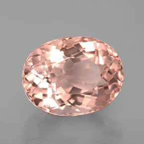Morganite naturale rosa da 3,21 ct, taglio ovale, VVS-VS