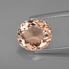 Morganite naturale rosa da 2,64 ct, taglio ovale, VVS-VS