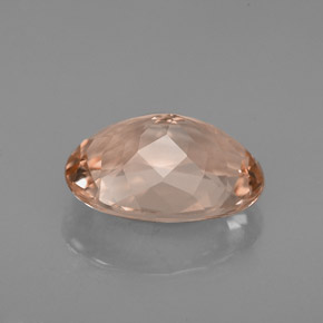 Morganite Color salmone naturale da 2.73 ct, Taglio ovale, VVS-VS