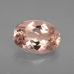 Morganite naturale rosa da 3,22 ct, taglio ovale, VVS-VS