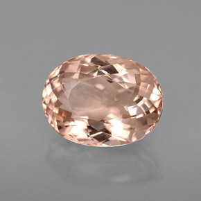 Morganite naturale rosa da 3,28 ct, taglio ovale, VVS-VS