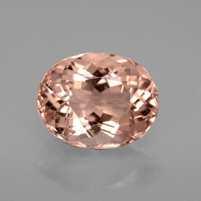 Morganite naturale rosa da 3,13 ct, taglio ovale, VVS-VS