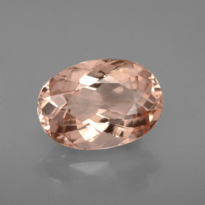 Morganite naturale rosa da 2,73 ct, taglio ovale, VVS-VS