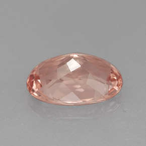 Morganite Color salmone naturale da 1.77 ct, Taglio ovale, VVS-VS
