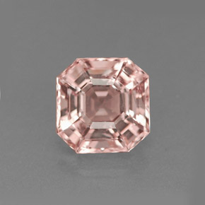 Morganite naturale rosa da 1,34 ct, taglio smeraldo, VVS-VS