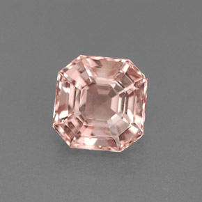 Morganite naturale rosa da 1,34 ct, taglio smeraldo, VVS-VS