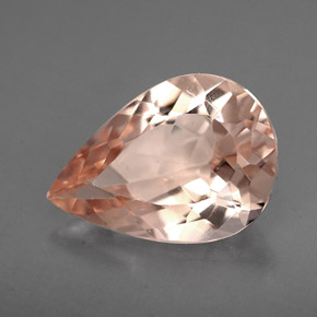 Morganite naturale rosa da 3,21 ct, taglio a pera, VVS