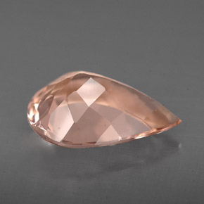 Morganite naturale rosa da 3,21 ct, taglio a pera, VVS