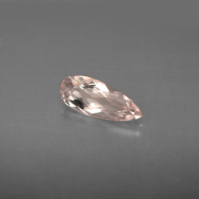 Morganite naturale rosa da 0,74 ct, taglio a pera, VS