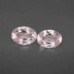 Gemme di Morganite Rosa chiaro naturale da  ct, Taglio ovale, VVS-VS
