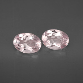 Gemme di Morganite Rosa chiaro naturale da  ct, Taglio ovale, VVS-VS