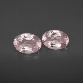 Gemme di Morganite Rosa chiaro naturale da  ct, Taglio ovale, VVS-VS