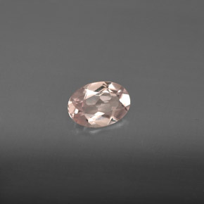 Morganite naturale rosa da 0,60 ct, taglio ovale, VVS-VS