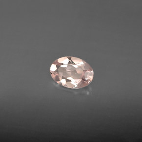 Morganite naturale rosa da 0,60 ct, taglio ovale, VVS-VS