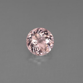 Morganite Rosa chiaro naturale da 1.27 ct, Taglio rotondo, VS