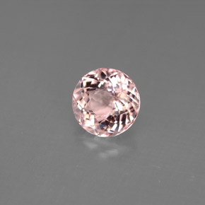 Morganite Rosa chiaro naturale da 1.27 ct, Taglio rotondo, VS