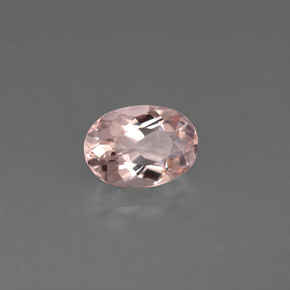 Morganite Rosa chiaro naturale da 1.14 ct, Taglio ovale, VS
