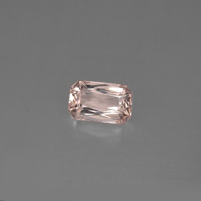 Morganite naturale rosa da 0,73 ct, taglio smeraldo, VVS-VS