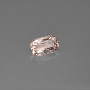 Morganite naturale rosa da 0,73 ct, taglio smeraldo, VVS-VS