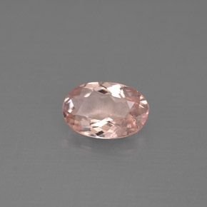 Morganite Rosa chiaro naturale da 0.87 ct, Taglio ovale, VS