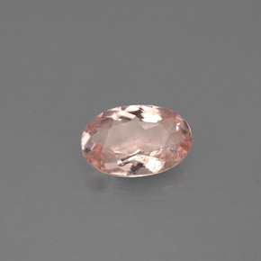 Morganite Rosa chiaro naturale da 0.87 ct, Taglio ovale, VS