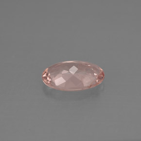 Morganite Rosa chiaro naturale da 0.87 ct, Taglio ovale, VS