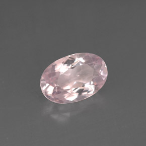 Morganite naturale rosa da 1,27 ct, taglio ovale, VS