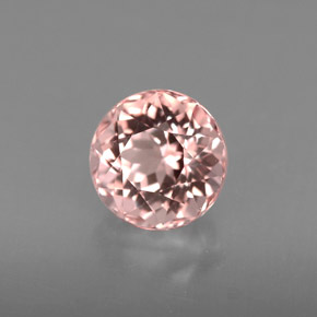 Morganite naturale rosa da 1,54 ct, taglio rotondo, VVS-VS