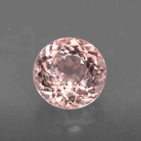 Morganite naturale rosa da 1,98 ct, taglio rotondo, VS