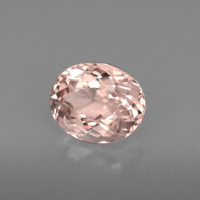 Morganite naturale rosa da 1,86 ct, taglio ovale, VS