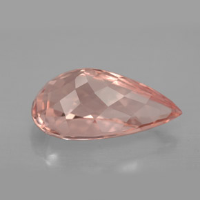 Morganite naturale rosa da 4,77 ct, taglio a pera, VVS-VS