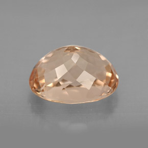 Morganite Color salmone naturale da 3.21 ct, Taglio ovale, VVS-VS