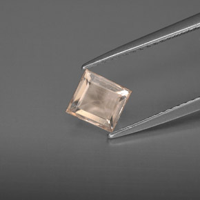 Morganite naturale rosa da 0,64 ct, baguette, VS