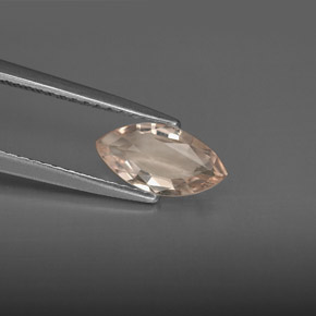 Morganite Rosa chiaro naturale da 0.65 ct, Taglio marquise, VS