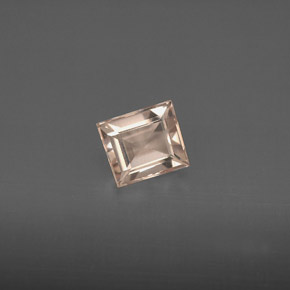 Morganite naturale rosa da 0,80 ct, baguette, VS