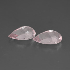 Gemme di Morganite Rosa chiaro naturale da  ct, Forma a pera, VVS-VS
